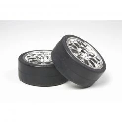 Tamiya 1/10 26mm Mesh Pre-Mounted Tires (2)