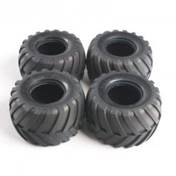 Tamiya 1/12 Front/Rear Tires (4): Lunchbox, Pumpkin